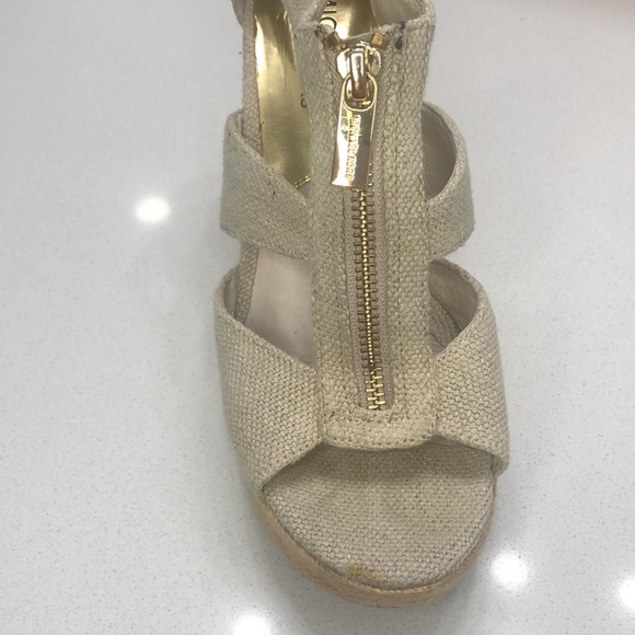 Michael Kors Damita Wedge in natural fabric - size 6 - Picture 5 of 13